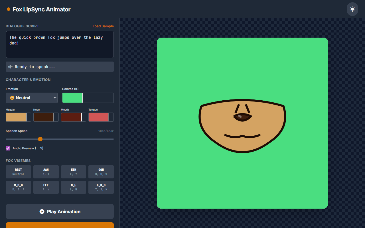 Fox Lip Sync Animator V0 1