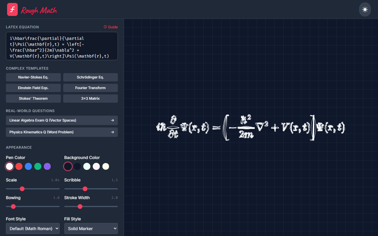 Rough Math V0 5 Questions Templates