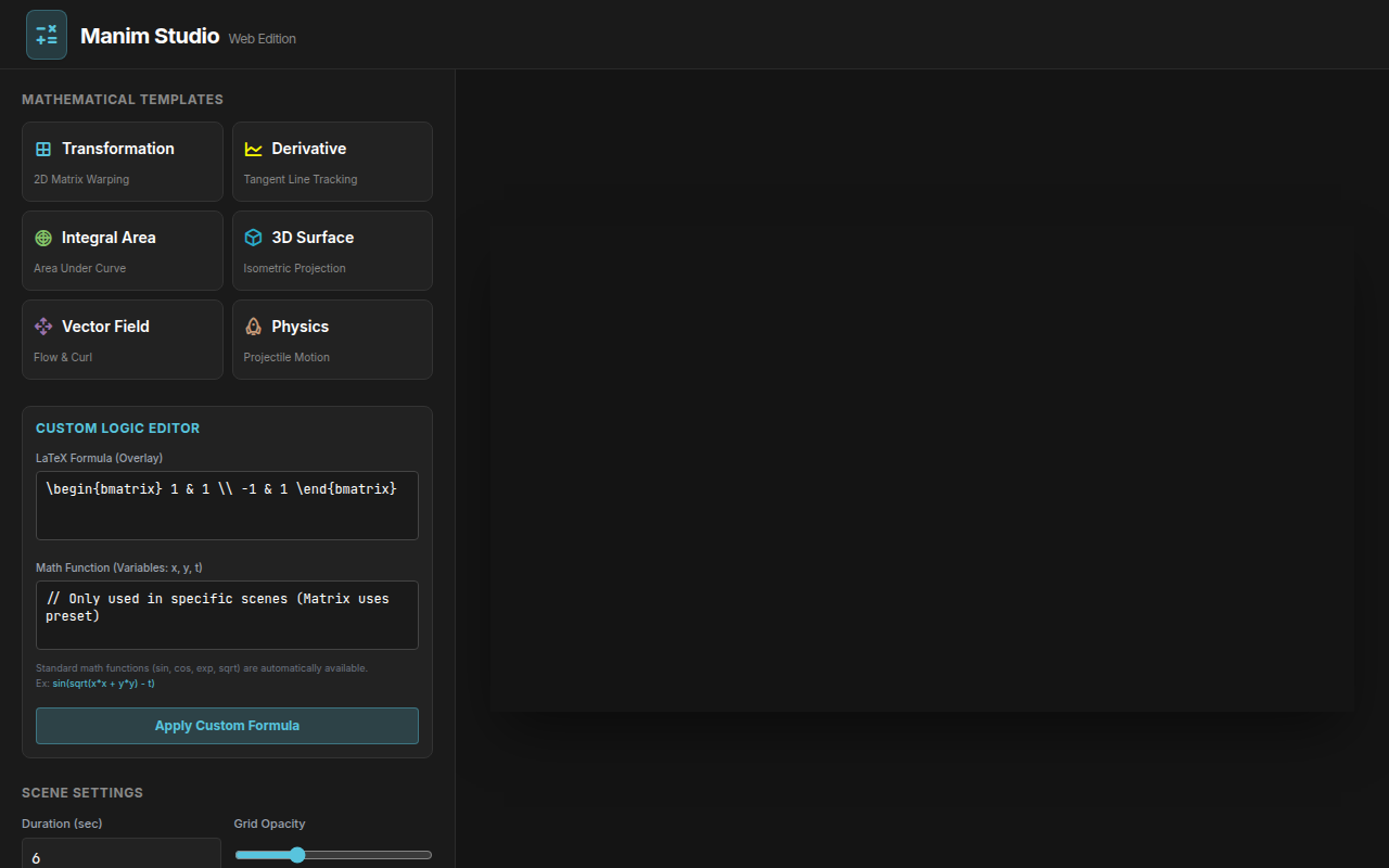 Manim Studio V0 2