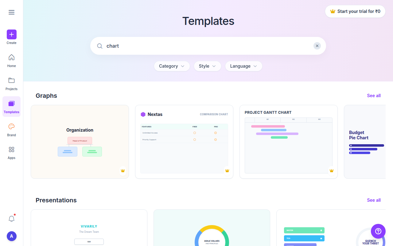 Canva Template Gallery