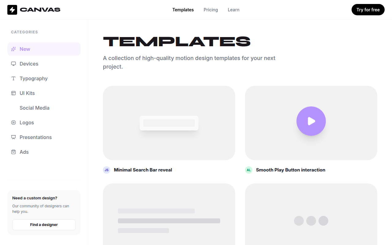 Jitter Inspired Templates