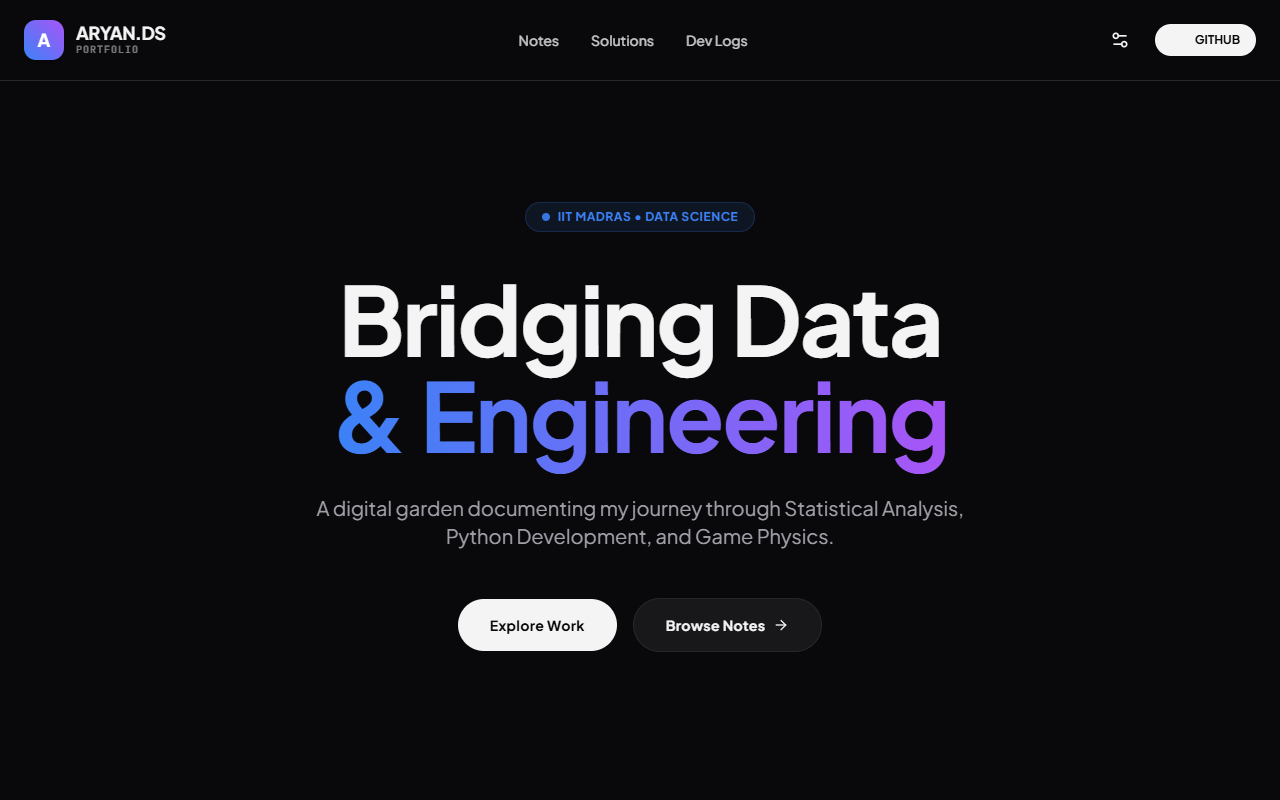 Zero Gravity Dynamic Landing Page